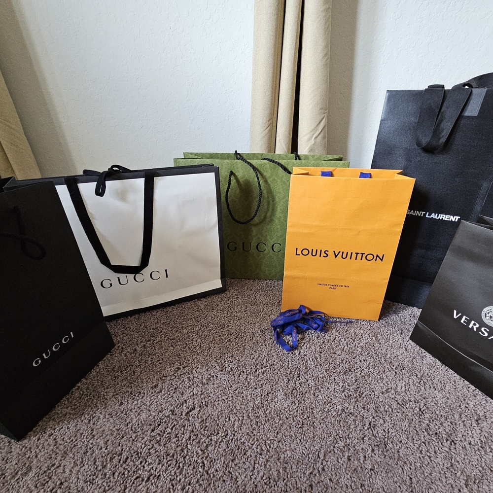 Multiple Designer Shopping Bags